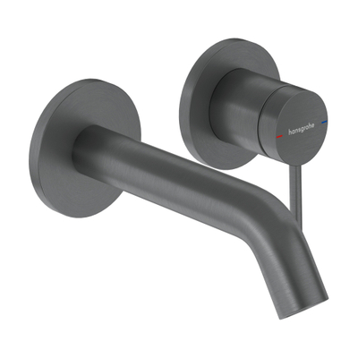 Hansgrohe Tecturis S wastafelkraan - inbouw - brushed black chrome (zwart)