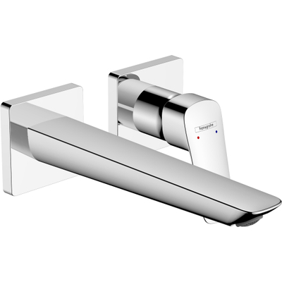 Hansgrohe Logis Fine - 1 greeps wastafelkraan - inbouw - voor wandmontage - voorsprong 20 - 5 cm - hoogglans chroom