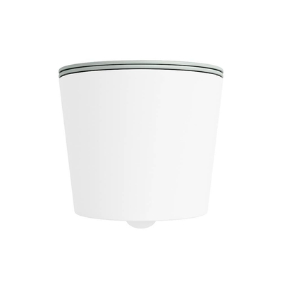 MONDIAZ LAVIE WC suspendu - 36x53cm - sans bride - Greey (gris) - softclose - quick-release - abattant WC - Talc (offwhite)