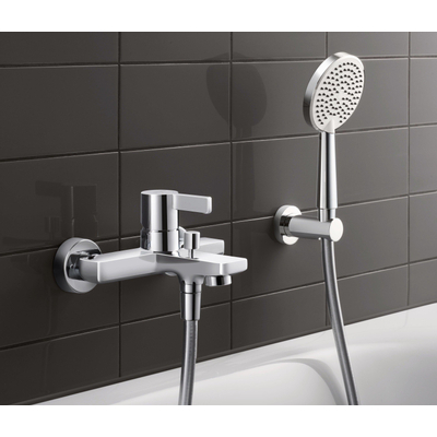 Duravit D-neo 1 greeps badmengkraan - opbouw - 208x136x116.5mm - hoogglans chroom