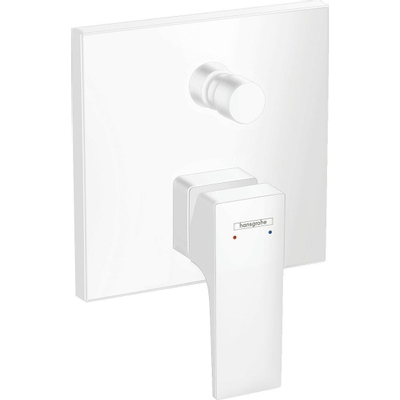 Hansgrohe Metropol 1 greeps badmengkraan - afbouwdeel - met rechte greep en zekerheidsco - met - mat wit