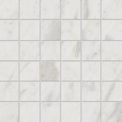 Edimax astor velvet carreau de mur blanc 5x5cm mosaïque aspect marbre blanc mat