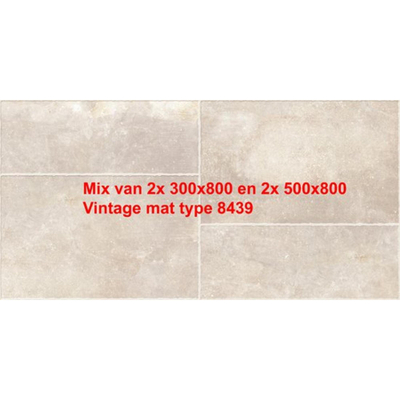 Kronos Carriere du kronos Carriere Du Carrelage de sol Mix 2x 300X800, 2x 500X800 Bruges Mat