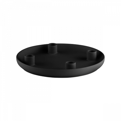 Blomus VELA Kandelaar - H 3 - 5 cm x Ø 27 cm - Black