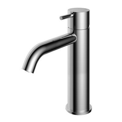 Hotbath Cobber mitigeur de lavabo hauteur moyenne avec bec courbe sans vidage chrome