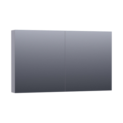 BRAUER Impress Deluxe armoire de toilette – 119 x 70 x 15 cm – LED directe – Gris mat