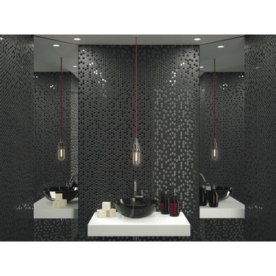 Dune Contract Mosaics Mozaiektegel - 29.7x30.1cm - 6.0mm - Zwart - per stuk