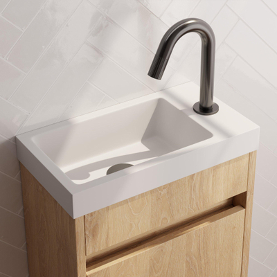 BRAUER Stripe Robinet de fontaine - apparent - bec courbé - gunmetal brossé PVD