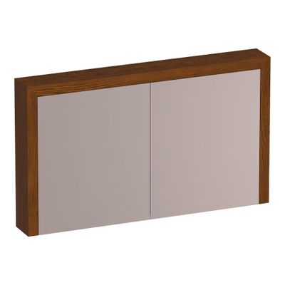 BRAUER Rise spiegelkast – 119x70x15 cm – zonder verlichting – Eiken bruin