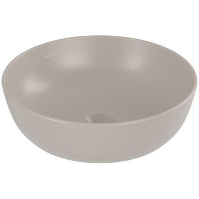 Villeroy & Boch Artis opzetwastafel - 43cm rond - zonder kraangat CeramicPlus - almond (beige)
