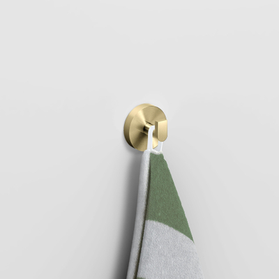 Clou Flat set à 2 kledinghaken goud geborsteld PVD