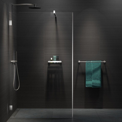 Porte-serviettes Tiger Noon - 60 cm - double - inox brossé