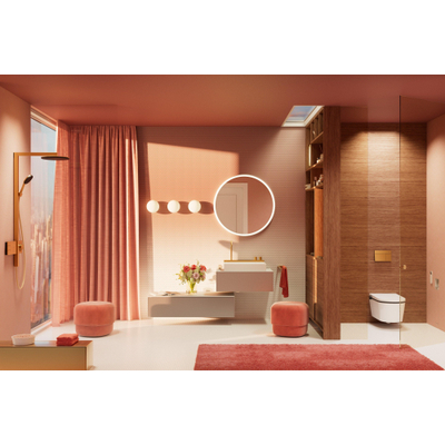 Hansgrohe Raindance alive S - showerpipe - 300 - 2jet - thermostaat - geborsteld brons (brons)