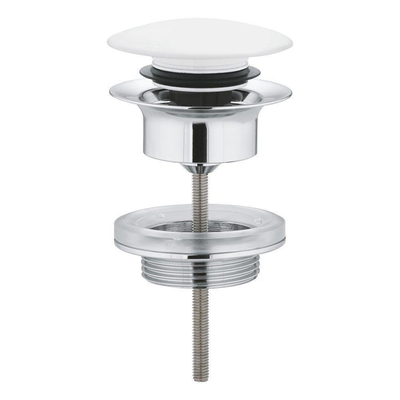 Grohe Afvoergarnituur - push-open - wit