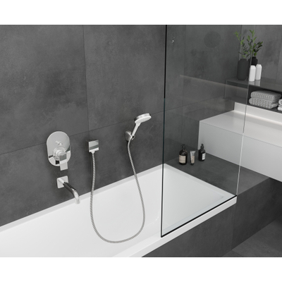 Hansgrohe Vernis Shape Eengreeps badmengkraan - inbouw - hoogglans chroom