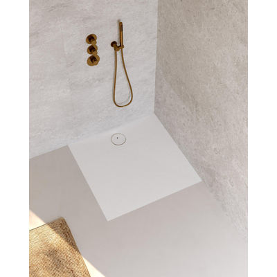 Riho Nuvia Douchevloer - 90x90cm - antibacterieel - purite - white matt