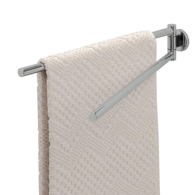 Tiger Noon porte-serviettes - 45cm - double - pivotant - chrome