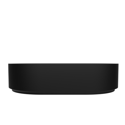 Arcqua Case vasque à poser - 55x36cm - Ovale - Marbre de synthèse Noir Mat