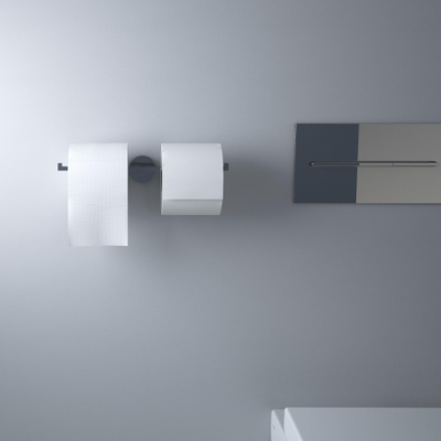 Clou Flat toiletrolhouder 28.2x4.8cm dubbel chroom
