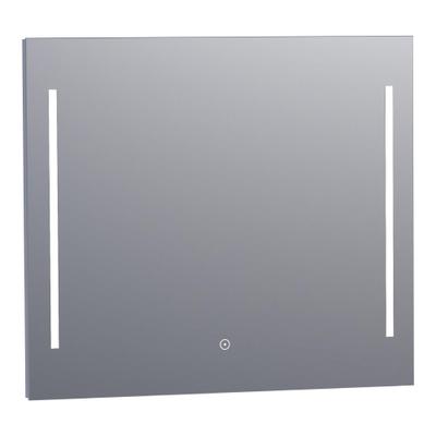 Saniclass spiegel Deline - 80x70cm - verlichting - aluminium SHOWROOMMODEL