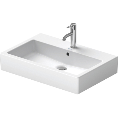 Duravit Vero Wastafel - met kraangat - met overloop - 70x47cm - met wondergliss - wit