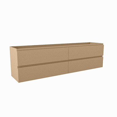 Mondiaz Hay Meuble sous vasque - 180x40x50cm - 4 tiroirs - softclose - 1 découpe droite - Oro