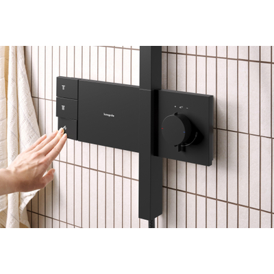 Hansgrohe Raindance alive S - showerpipe - 300 - 2jet - thermostaat - mat zwart