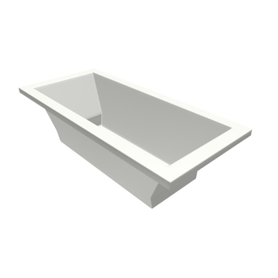 Xenz Society Baignoire duo - 180x80x53 - bonde Centrale - acrylique - blanc mat