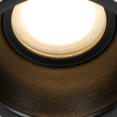 QAZQA Dept Spot encastré - 8.8x8.8x9.2cm - dimmable - IP44 - noir mat