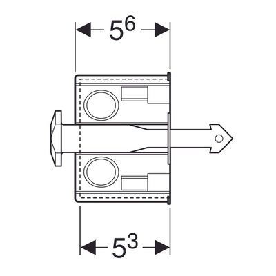 Geberit ruwbouwset met inbouwdoos voor DuoFresh module