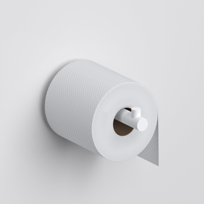 Clou Kaldur toiletrolhouder recht zonder klep mat wit