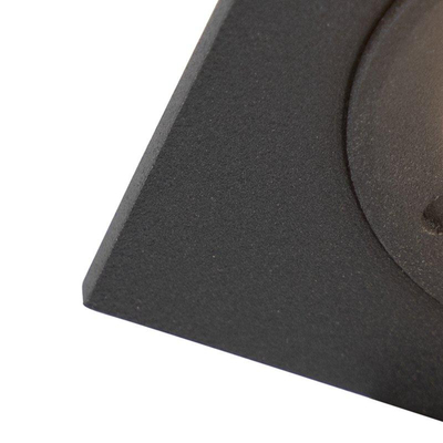 QAZQA Xena spot encastrable - 8x8cm - IP44 - carré - noir mat