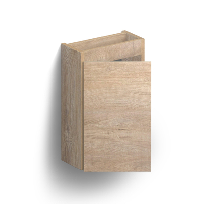 Clou InBe Meuble sous-lavabo pour lave-mains - 36x55x18cm - gauche - chêne grec
