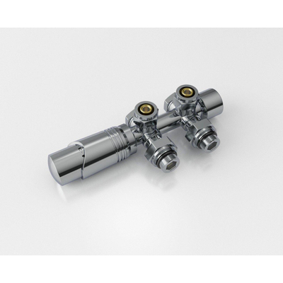 Rosani Classic set de raccordement universel pour radiateur droit et coudé chrome