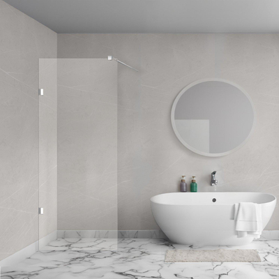 Aqua Vista Galatina Zijwand - 100x200cm - excl. montageset - helder glas