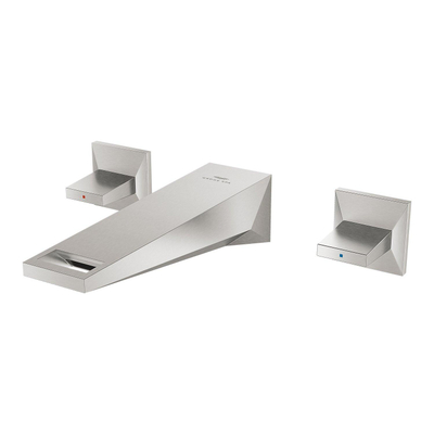 Grohe Allure brilliant Mitigeur de lavabo 3 trous mural 172mm supersteel