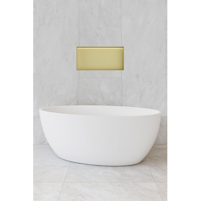 Hotbath &MORE Boîte encastrée ou niche encastrée - 30x60x10 - sans cadre + LED - Laiton brossé PVD