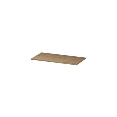 INK Topdeck Wastafelblad - 80x40x2cm - tbv onderkast - MDF - Fineer Ash grey