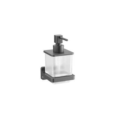 Distributeur de savon Crosswater Rotar - 14,9x11x8cm - ardoise