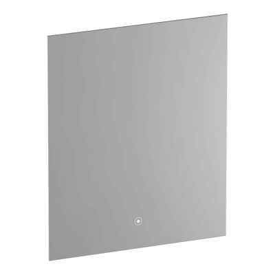 BRAUER Ruby spiegel – rechthoek – 60x70 cm – indirecte LED rondom – Aluminium geborsteld