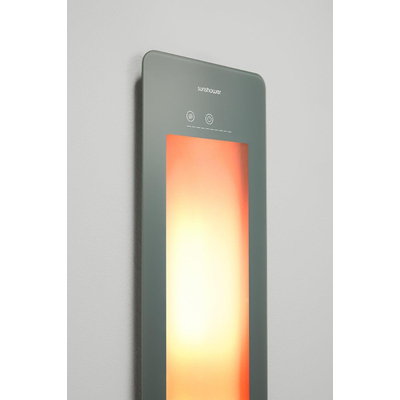 Sunshower Round Plus L infrarood + UV licht opbouw incl. wandbeugel 185x33x12cm full body Organic grey