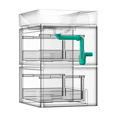 Hansgrohe Sifon - ruimtebesparend - voor wastafel - wit