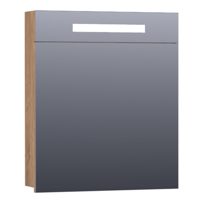 BRAUER Promise spiegelkast – 59x70x15 cm – directe LED – rechtsdraaiend – Chateau