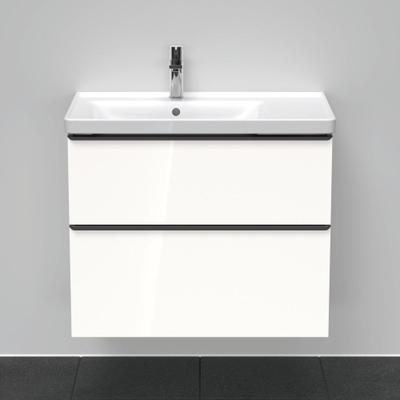 Duravit D-neo Meuble sous vasque 78.4x45.2x62.5cm 2 tiroirs Blanc haute brillance