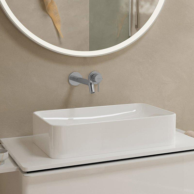 Hansgrohe Tecturis S Robinet lavabo encastré - mitigeur - rond - monocommande - bec 22.5 cm - chrome