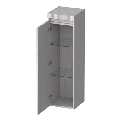 BRAUER Joy Wavy Armoire haute - 120x35x35cm - 1 porte - charnières à gauche - sans poignée - Forest Seashell