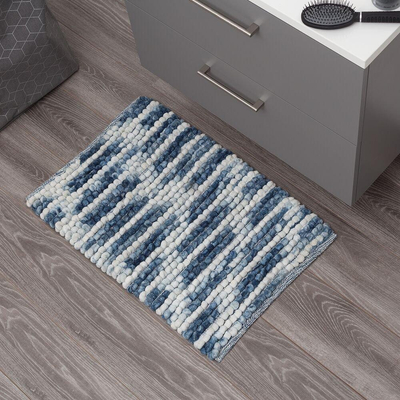 Sealskin Vintage Badmat Polyester 50x80 cm Blauw