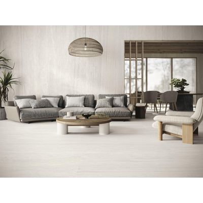 ÉCHANTILLON Terravito Dovaro Carrelage de sol et de mur - 120x120cm - rectifié - blanc mat