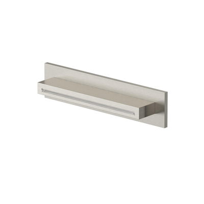 Hotbath Mate Cascade - opbouw - wand - rechthoek - geborsteld nikkel (RVS)