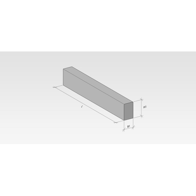 Holonite seuil holn 50x30x1200 kl 6 degrés gris